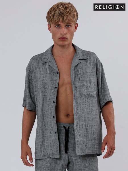 Religion Grey Smoke Shirt (F87610) | £65