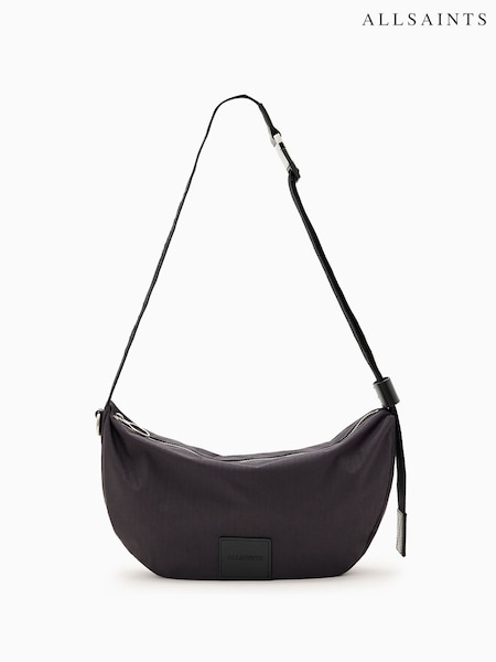 AllSaints Grey Koy Cross-Body 100% Organic Cotton Bag (F87672) | £99