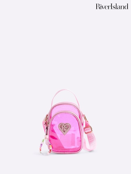River Island Pink Girls Jelly Festival Bag (F87742) | £16