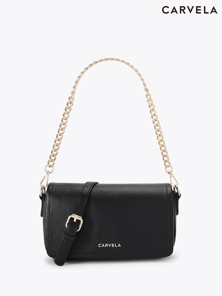 Carvela Black Como Chain Shoulder Bag (F87789) | £69