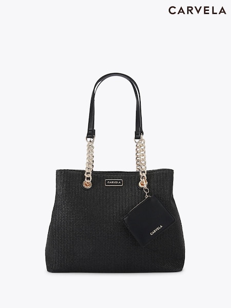 Carvela Black Chrome 3 Bag (F87803) | £119