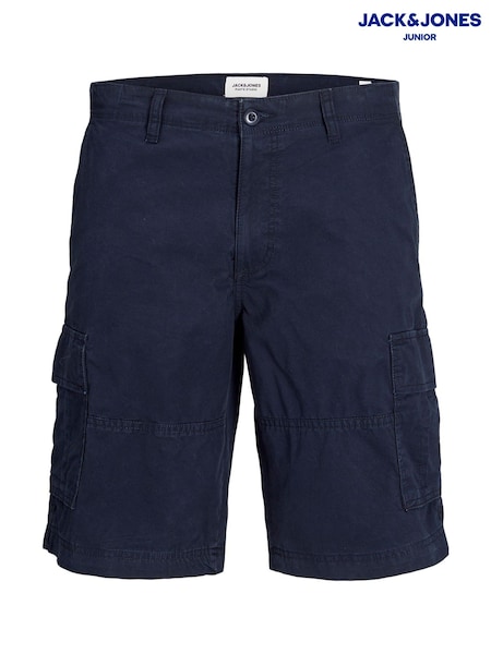 JACK & JONES JUNIOR Relaxed Fit 100% Cotton Cargo Shorts (F88167) | £18