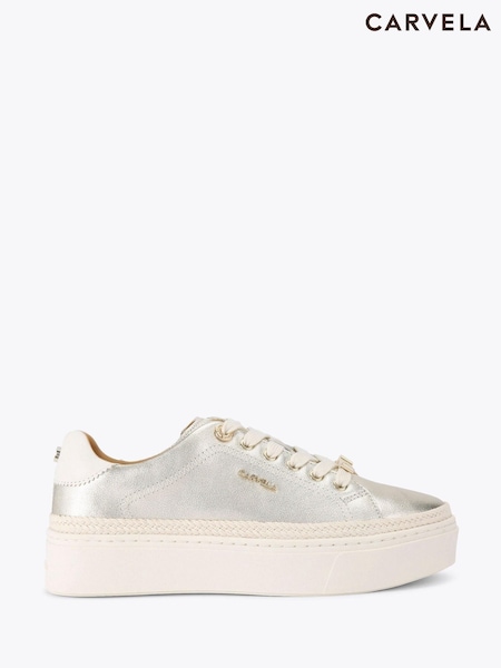 Carvela Caprese White Trainers (F88235) | £139