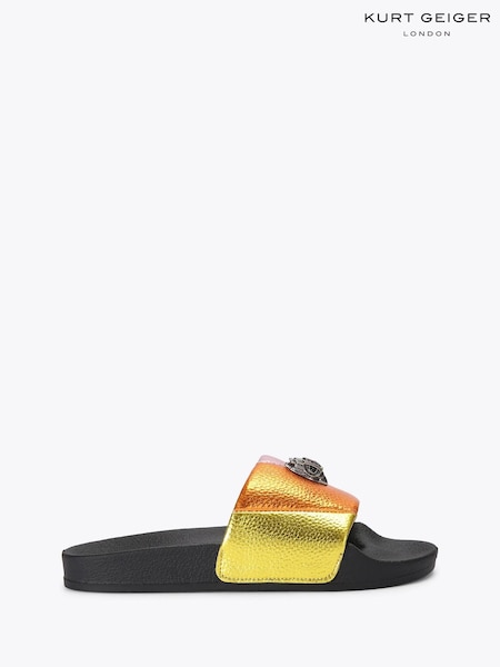 Kurt Geiger London Pink Junior Mini Meena Eagle Sandals (F88289) | £44