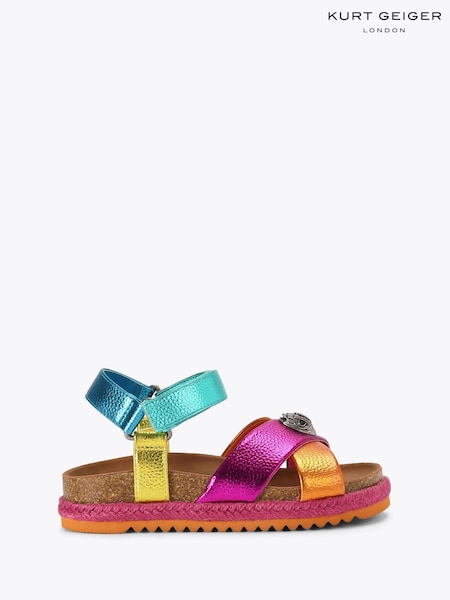 Kurt Geiger London Kids Pink Mini Kensington Espadrill Sandals (F88291) | £59