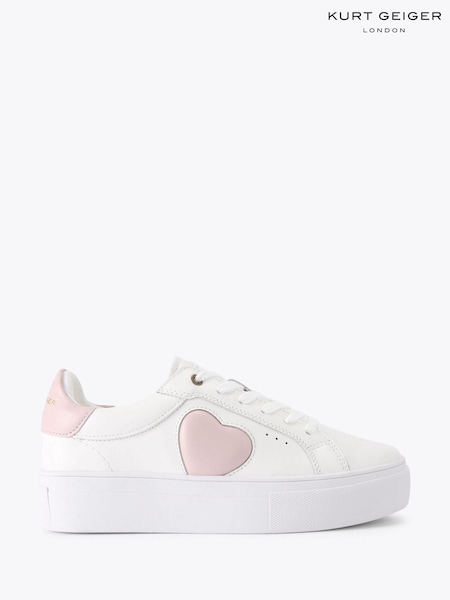 Kurt Geiger London Denim Lana Heart Trainers (F88316) | £159