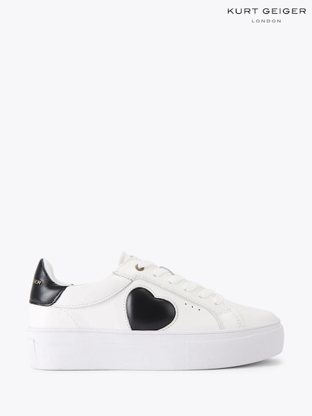 Kurt Geiger London Denim Lana Heart Trainers (F88322) | £159