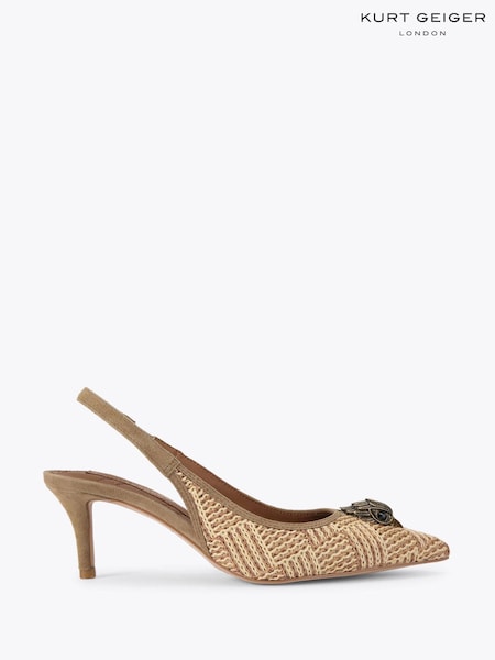 Kurt Geiger London Belgravia Eagle Sling Back Shoes (F88332) | £169