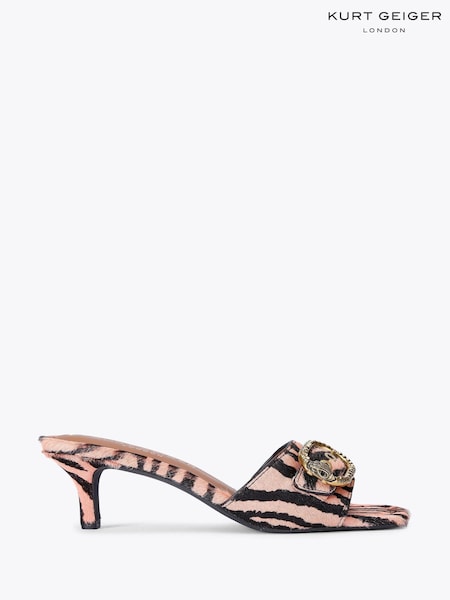 Kurt Geiger London Pink Mayfair Mule Mid Heel Sandals (F88334) | £159