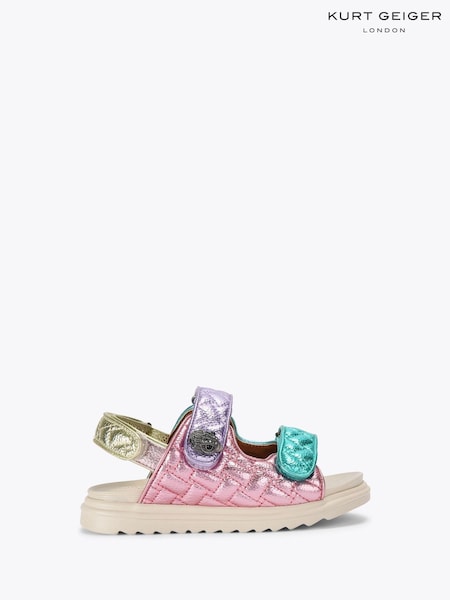 Kurt Geiger London Kids Pink Mini Orson Sandals (F88361) | £69
