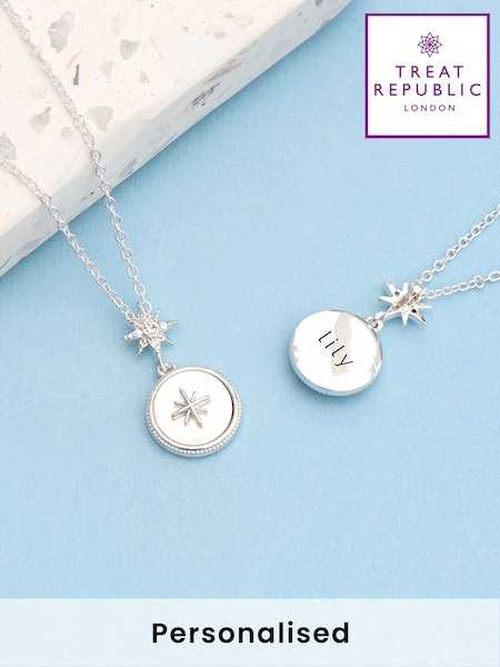 Treat Republic Personalised North Star Necklace (F88786) | £25