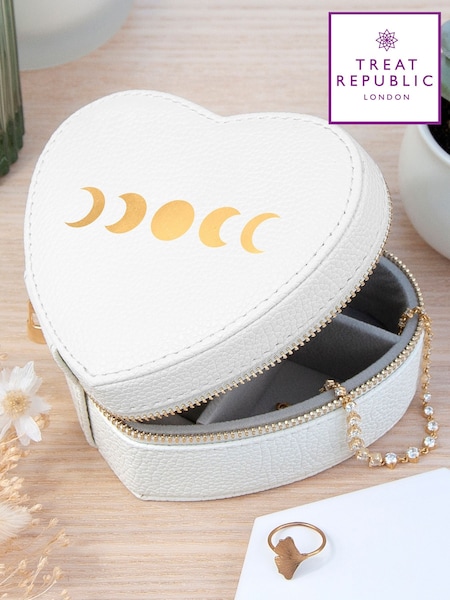 Treat Republic Customisable Icon Heart Jewellery Case Lunar Phase (F88808) | £25