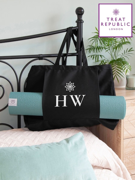 Treat Republic Monogrammed Yoga Tote Bag (F88828) | £25