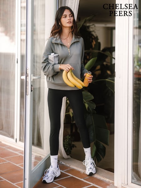 Chelsea Peers Black SoftSculpt Rib Leggings (F88844) | £45