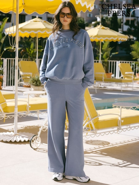 Chelsea Peers Blue 100% Cotton Joggers (F88847) | £40