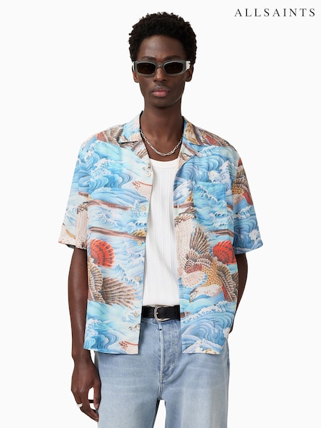 AllSaints Blue Corsican Shirt (F88968) | £119