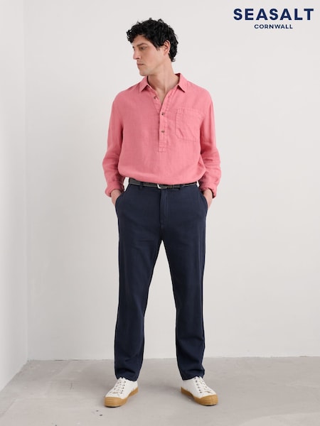 Seasalt Cornwall Blue Mens Messack Trousers (F88978) | £90