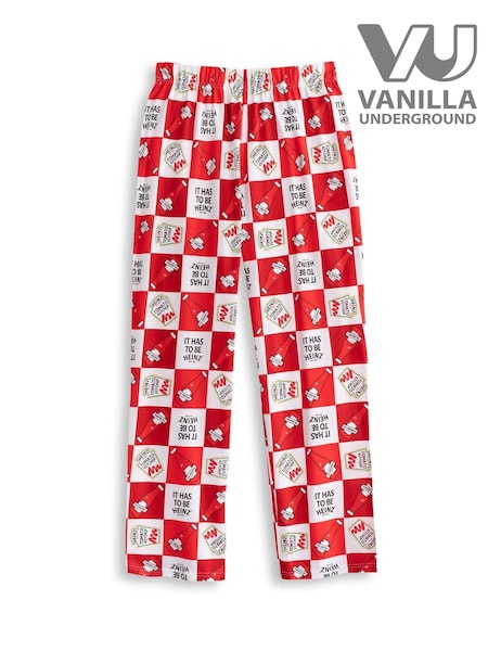 Vanilla Underground Red Mens Heinz Lounge 100% Cotton Joggers (F89082) | £20