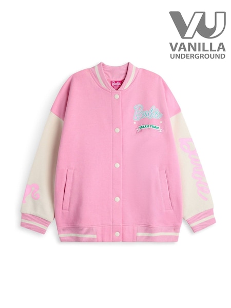 Vanilla Underground Pink Barbie Girls Pink Bomber Jacket (F89095) | £32