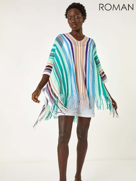 Roman Light Blue Spacedye Cardigan (F89198) | £32