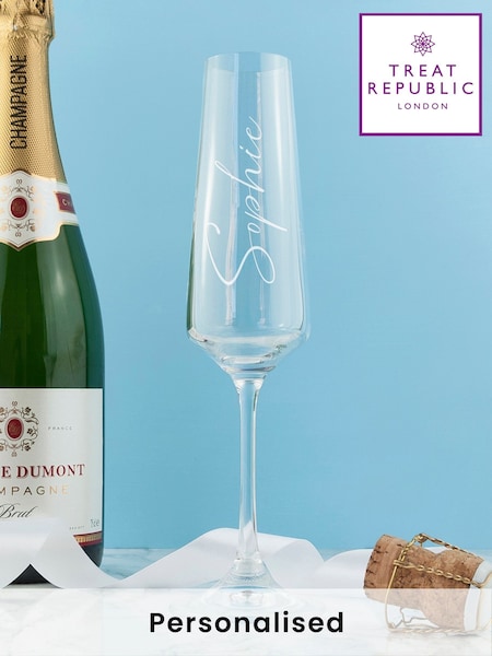 Treat Republic Personalised Elegance Champagne Flute (F89229) | £20