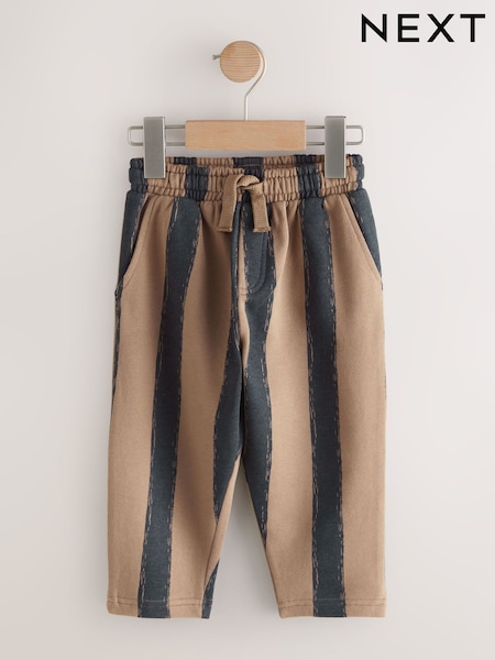 Black/Brown Patterned Jersey Joggers (3mths-7yrs) (F89388) | £9 - £11