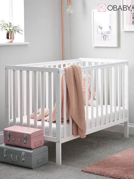 Obaby White Bantam Nursery Cot and Fibre Mattress (F89437) | £170