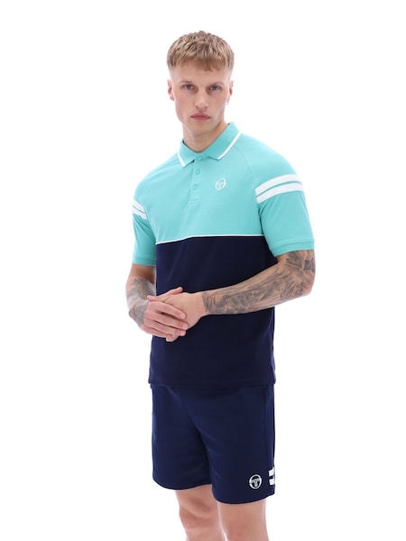 Sergio Tacchini Blue Cambio 100% Cotton Polo Shirt (F89566) | £45