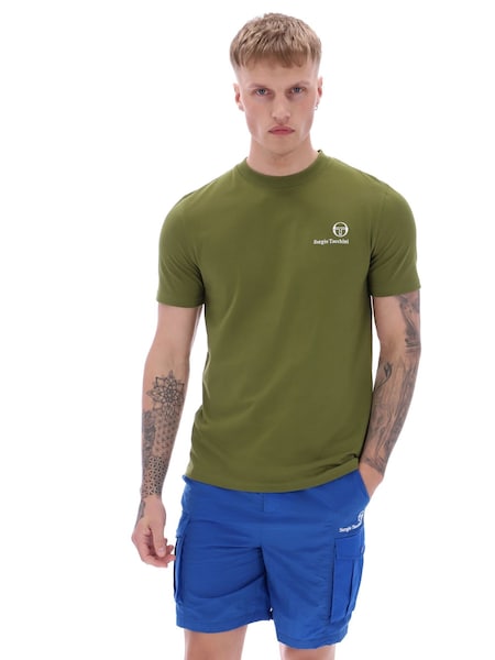 Sergio Tacchini Green Felton 100% Cotton T-Shirt (F89571) | £25
