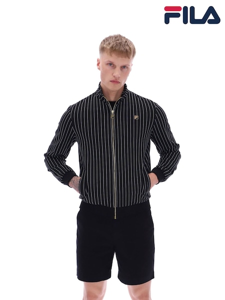 Fila Black Cooper Jacquard Stripe Track Top (F89768) | £90