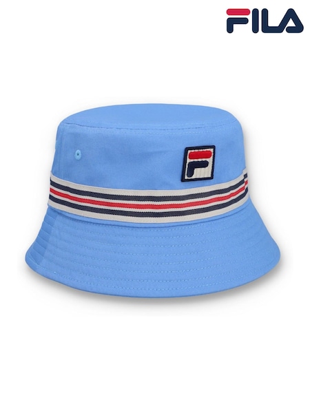 Fila Blue Jojo Fbox And Heritage Stipe Bucket 100% Cotton Hat (F89777) | £28