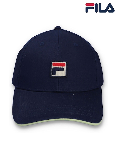 Fila Blue Tantam Classic 6 Panel Sandwich Fasten 100% Cotton Cap (F89789) | £26
