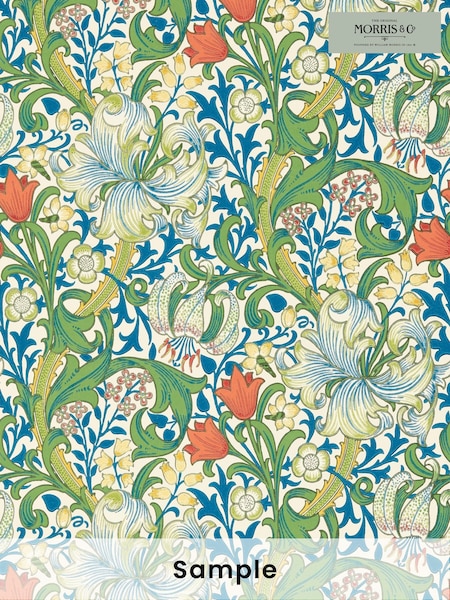 Morris & Co Twister Golden Lily Bedford Park A4 Wallpaper Sample (F89823) | £1