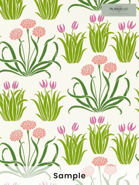 Morris & Co Tulip Fields Glade Bedford Park A4 Wallpaper Sample (F89846) | £1
