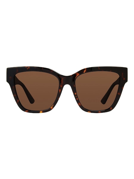 Prive Revaux Brown Bayside Babe Square Sunglasses (F89876) | £44