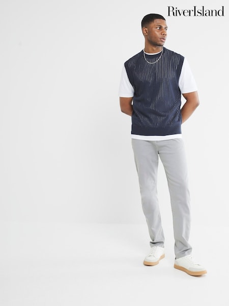 River Island Grey Slim Fit Jeans (F89953) | £40