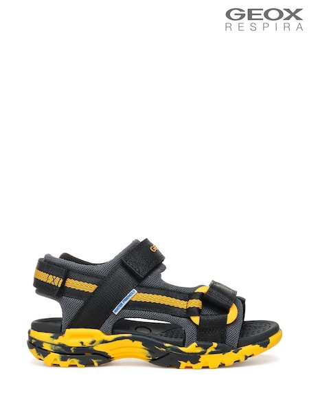 Geox Boys J Borealis Black Sandals (F90035) | £55