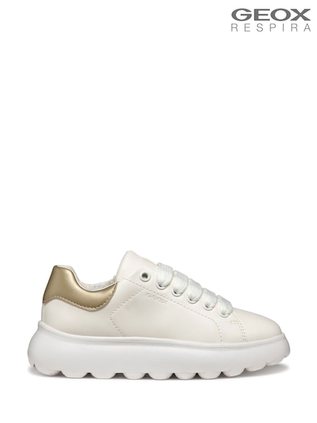 Geox J Puffypop White Sneakers (F90041) | £55