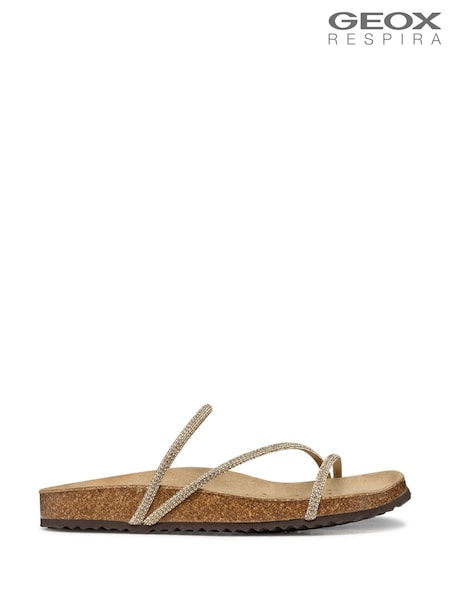 Geox D Brionia R Brown Sandals (F90045) | £70