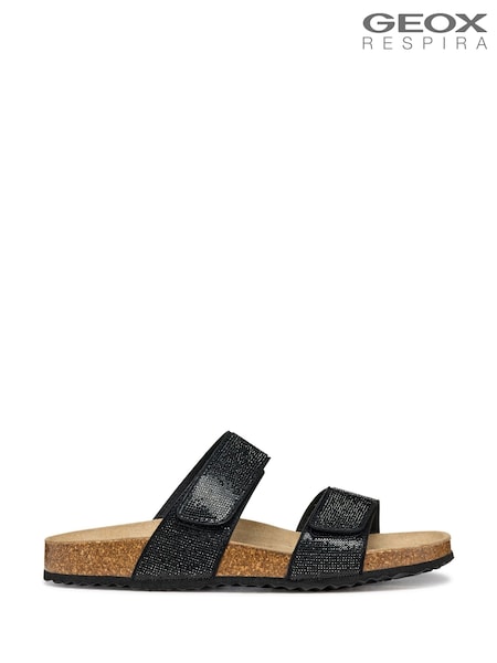 Geox D Brionia R Black Sandals (F90046) | £80