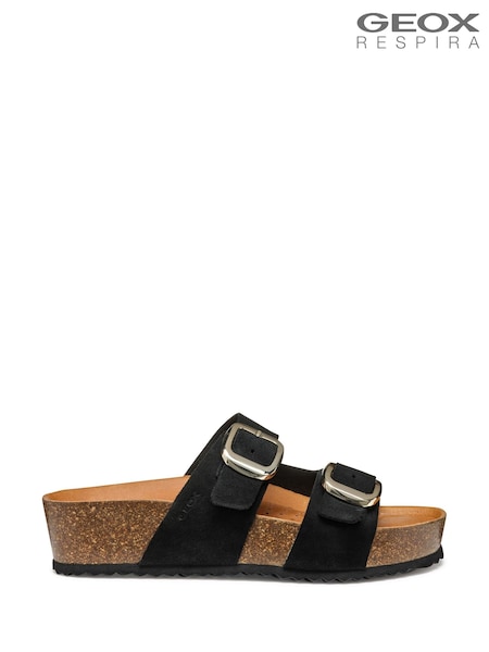 Geox D Brionia H Black Sandals (F90064) | £110