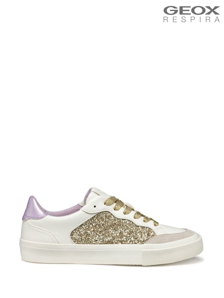 Geox D Emmeleny White Sneakers (F90067) | £110