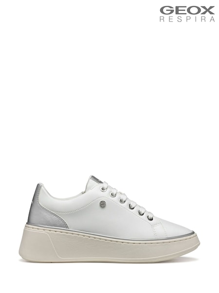 Geox D Sunnetty White Sneakers (F90070) | £110