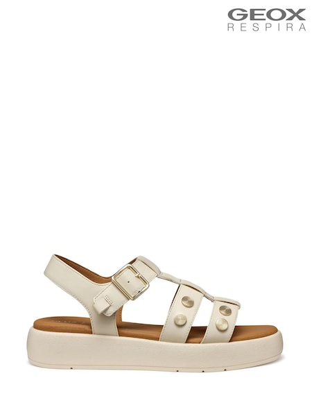 Geox D Camalei White Sandals (F90076) | £100