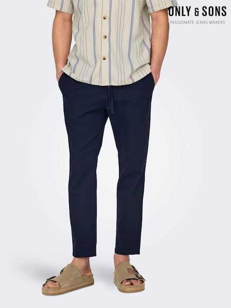 Only & Sons Blue Tapered Fit Ankle Length Joggers (F90103) | £38