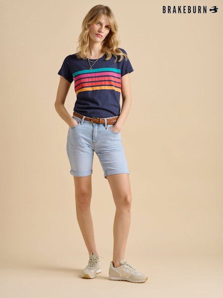 Brakeburn Blue Shore T-Shirt (F90192) | £28