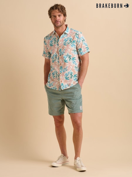 Brakeburn White Floating Daisy Shirt (F90251) | £45