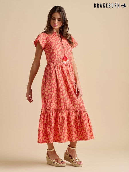 Brakeburn Red Sundown Maxi Dress (F90253) | £75