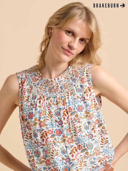 Brakeburn Cream Secret Garden Vest (F90256) | £48
