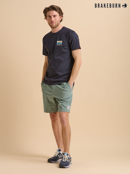 Brakeburn Blue 100% Cotton T-Shirt (F90293) | £30